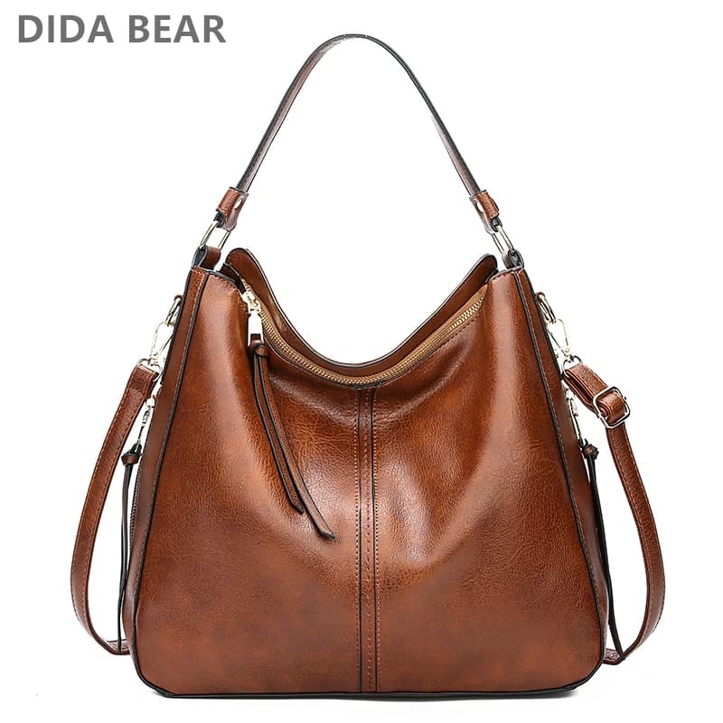 Leather Hobo Bag