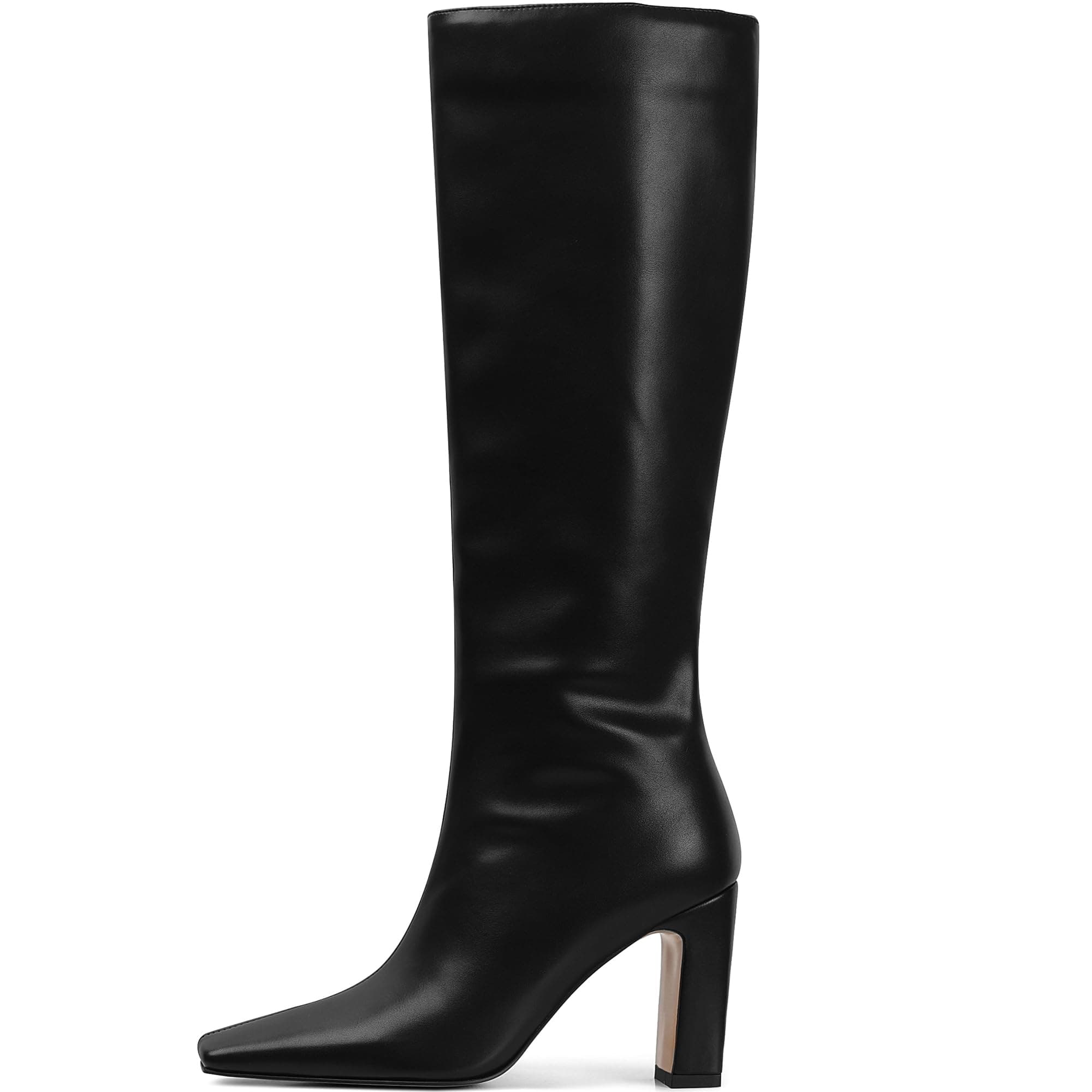 Chunky-Heel Knee Boots