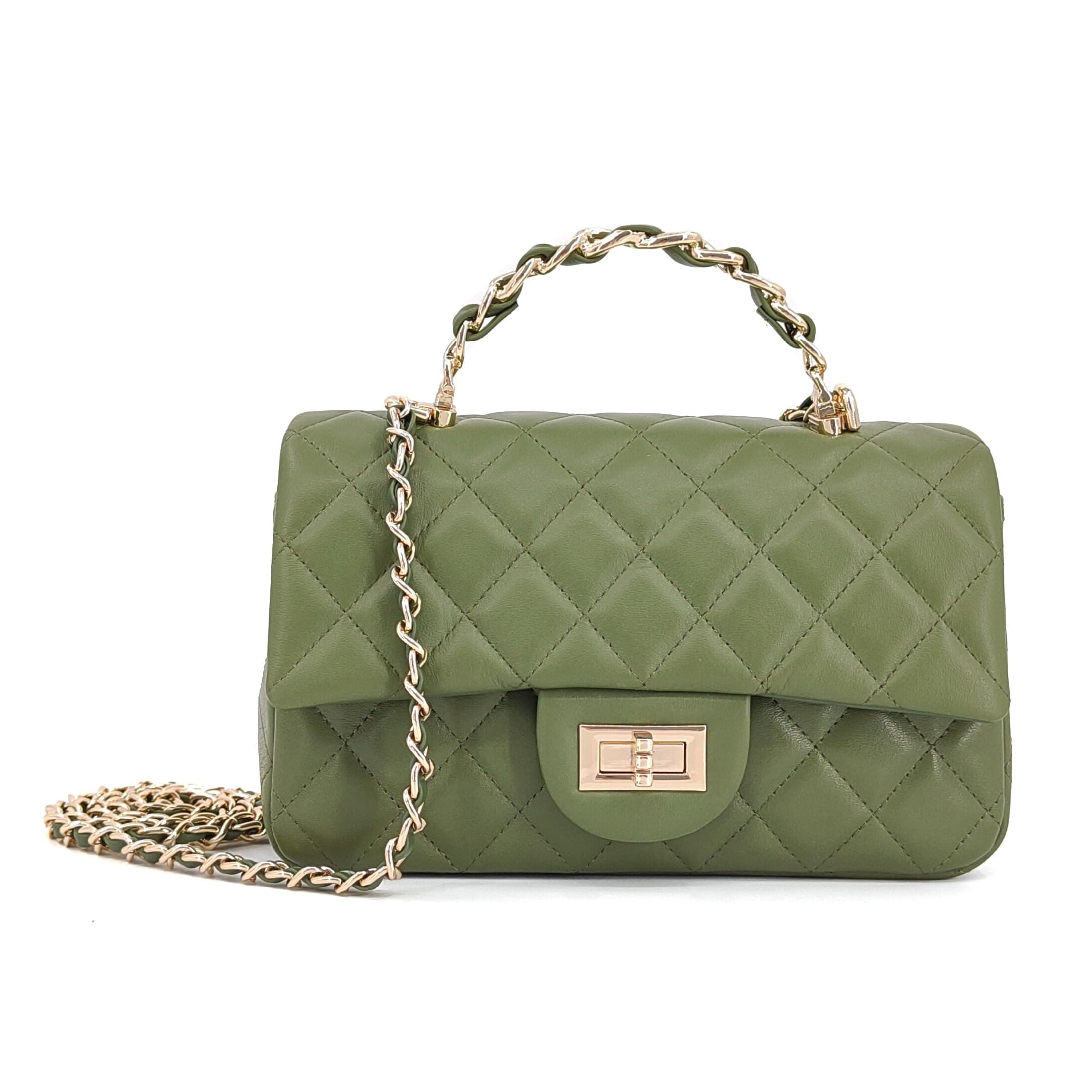 Gold-Chain Quilted Bag