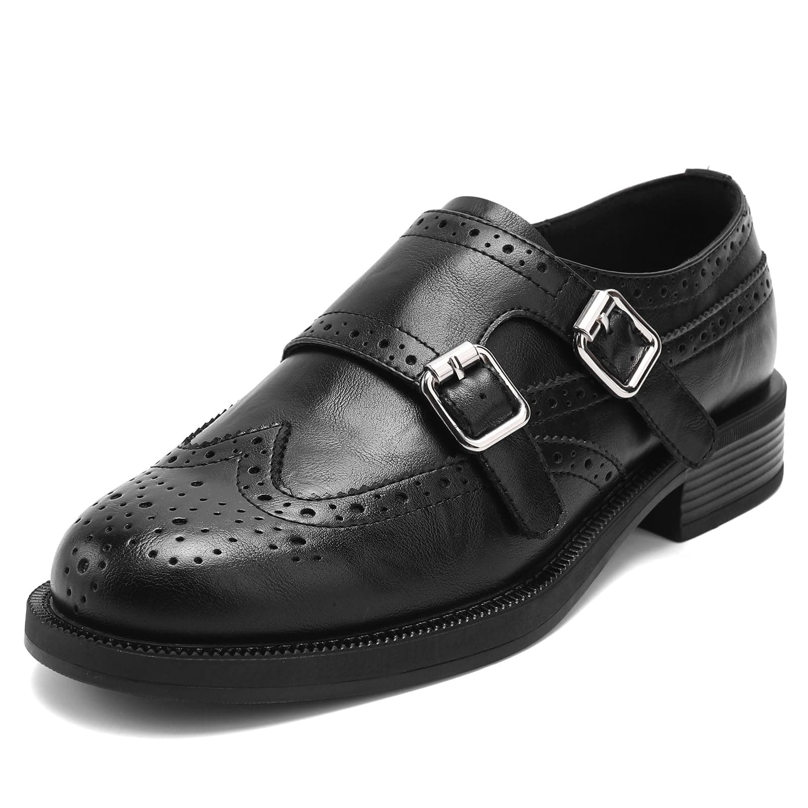 Chunky Buckle Loafers