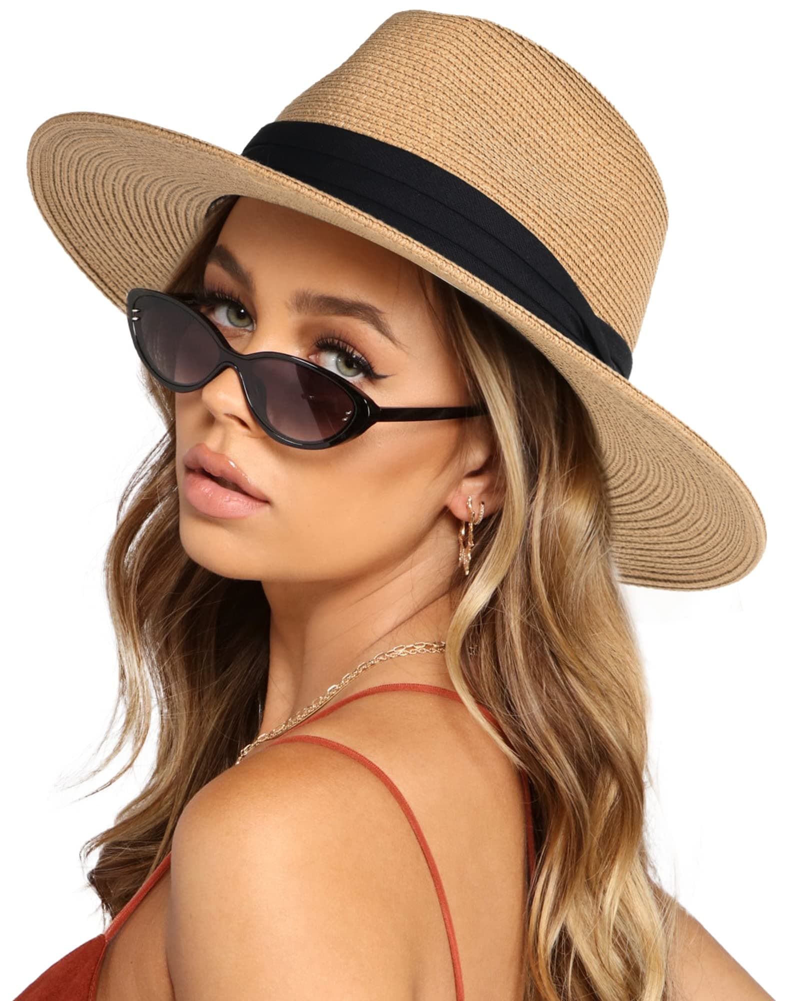 Wide-Brim Straw Panama