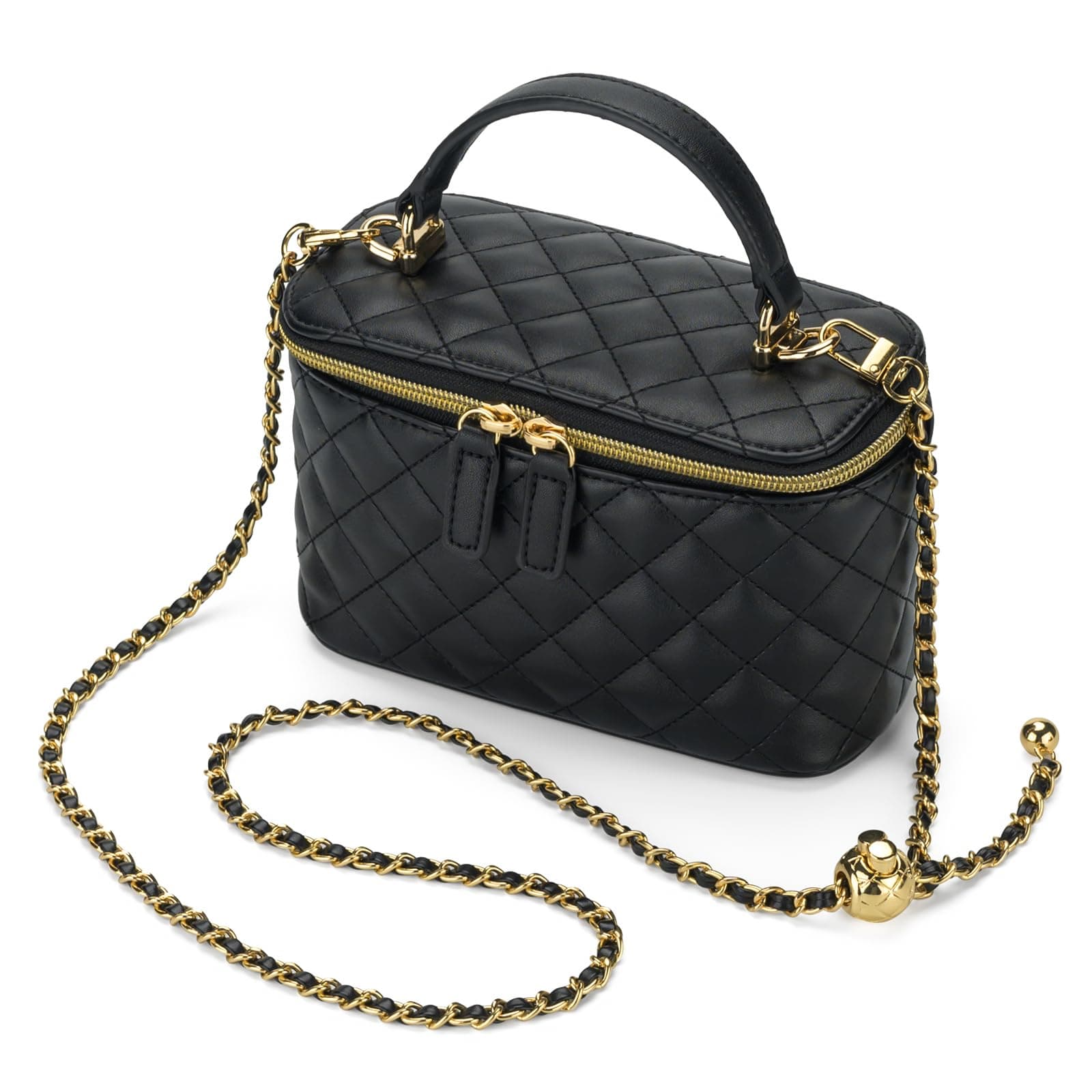 Quilted Box Crossbody Bag
