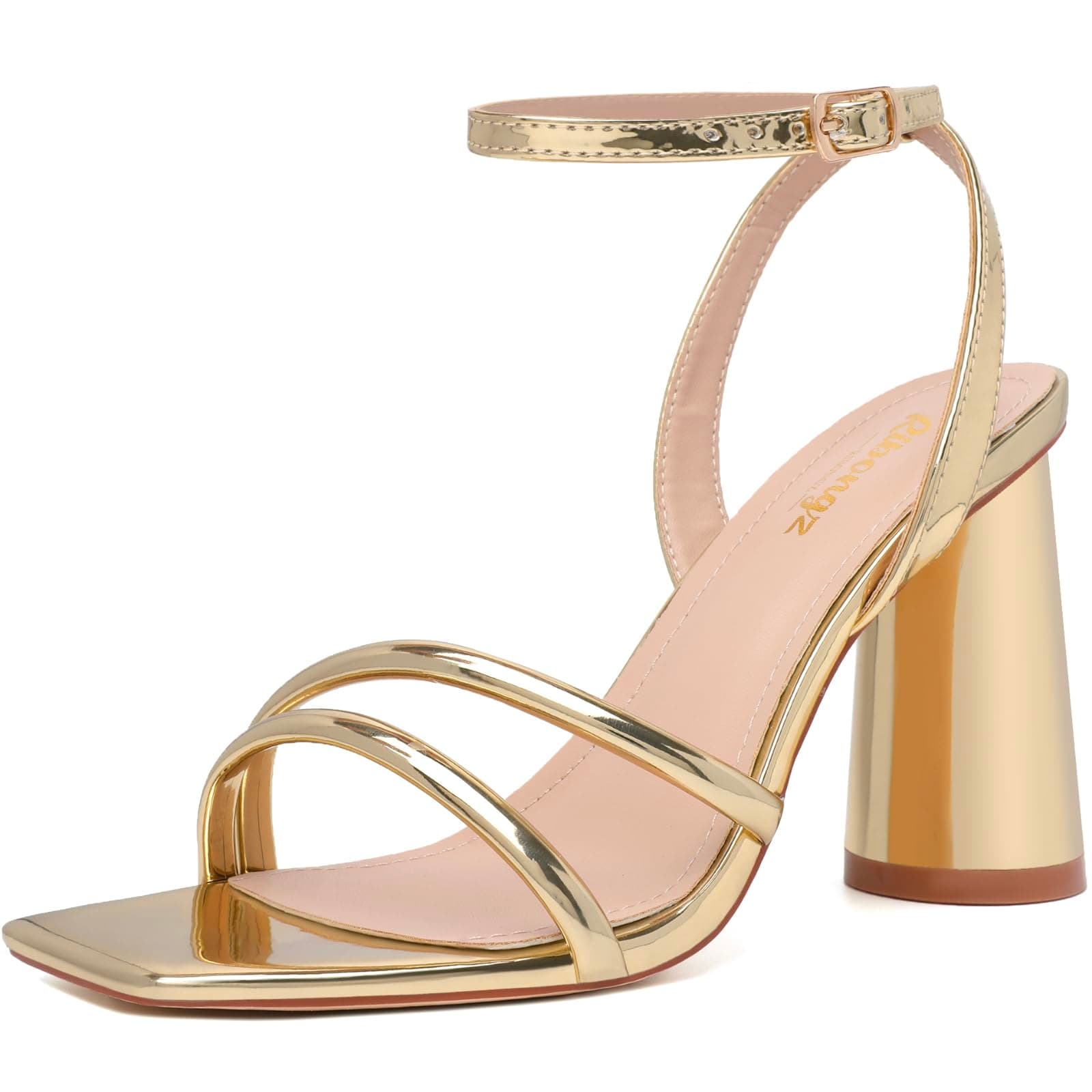 Block-Heel Strappy Sandals