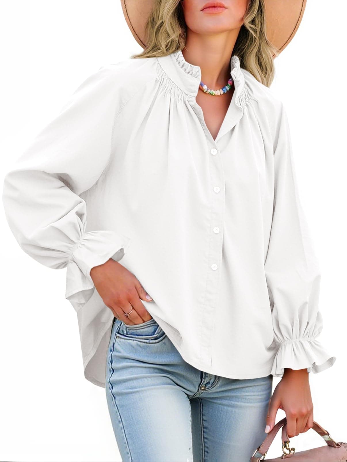 Ruffle Puff Blouse