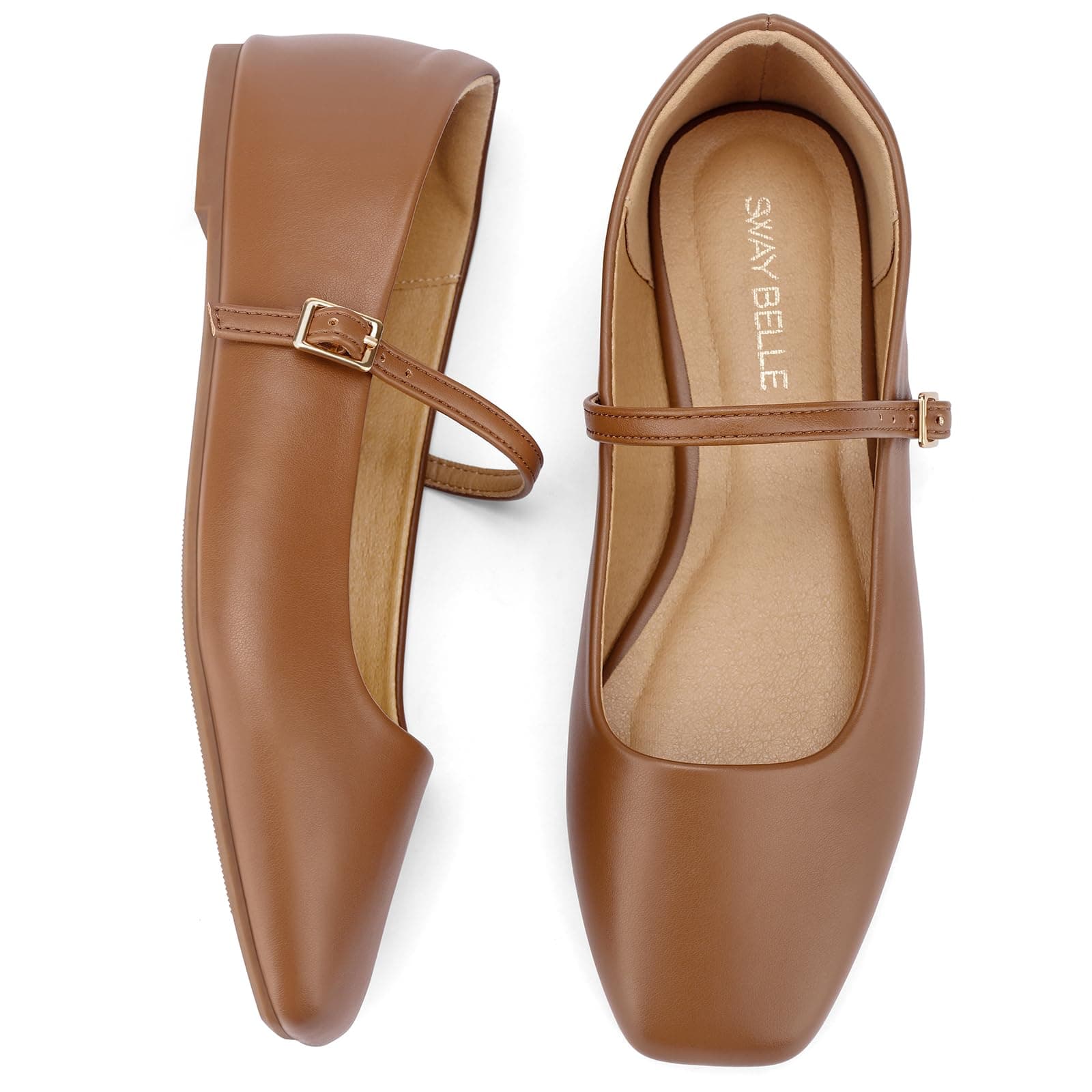 Buckle Mary-Jane Flats
